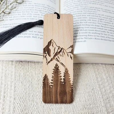 Mountain-and-forest-wooden-bookmark-3